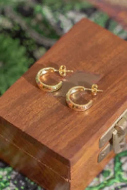 Online Gold Jila Stud Hoops Studs And Hoops|Earrings