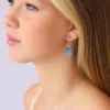 Clearance Gold Labradorite Round Faceted Drops Earrings