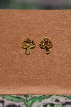 Online Gold Mushroom Studs Studs And Hoops|Earrings