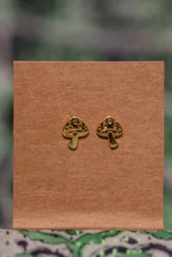 Online Gold Mushroom Studs Studs And Hoops|Earrings