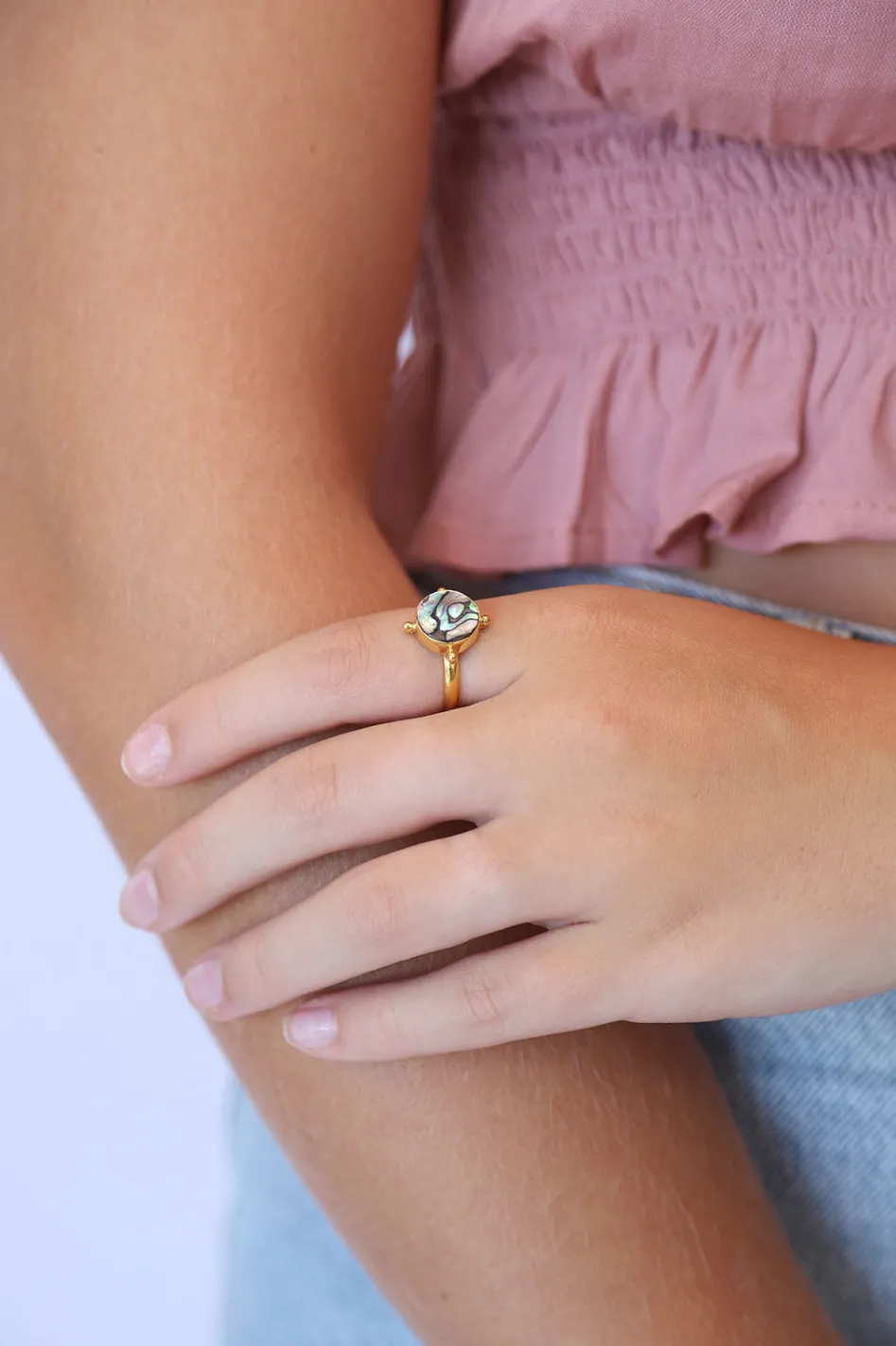 Best Gold Paua Shell Yuet Ring Rings