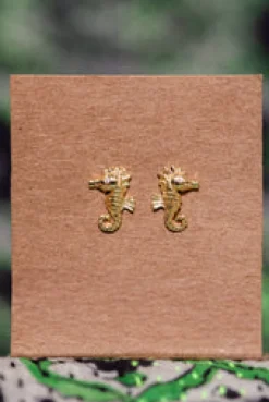 Best Gold Seahorse Studs Earrings