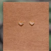 Fashion Gold Sparkle Heart Studs Studs And Hoops|Earrings