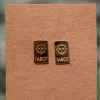 Clearance Gold Square Tarot Studs Studs And Hoops|Earrings