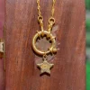 Discount Gold Starry Eye Pendant Necklaces And Pendants