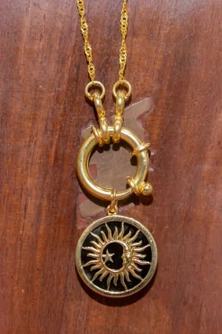Outlet Gold Sun Flame Pendant Necklaces And Pendants