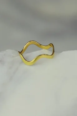 Sale Gold Wave Ring Rings