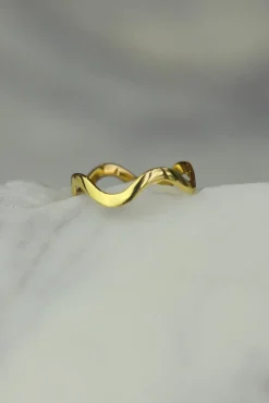Sale Gold Wave Ring Rings