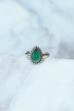 Online Green Onyx Mona Tear & Dot Ring Rings