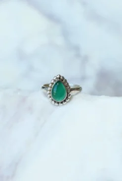 Online Green Onyx Mona Tear & Dot Ring Rings