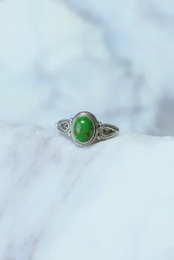 Fashion Green Turquoise Jacinta Ring Rings