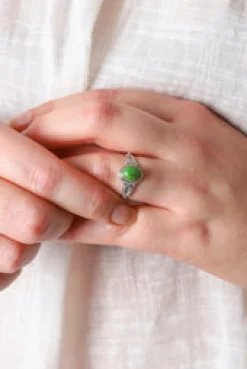 Fashion Green Turquoise Jacinta Ring Rings