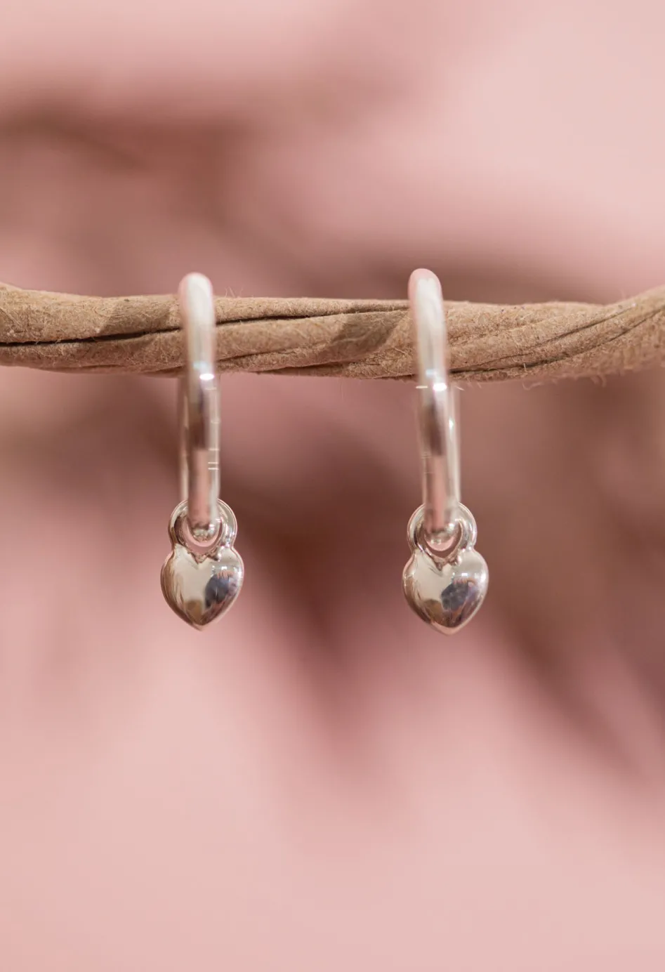 Online Heart Charm Drops Studs And Hoops|Earrings