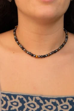 Sale Hematite and Black Onyx Beaded Necklace Fashion Jewellery|Necklaces And Pendants
