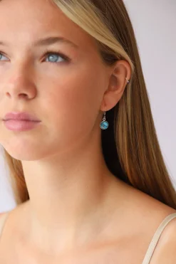 Best Irma Blue Copper Turquoise Earrings Earrings