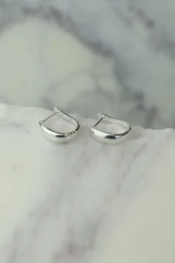 Online Jianna Silver Hoops Earrings