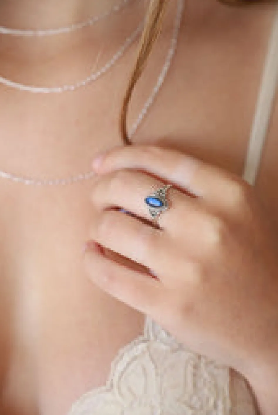 Clearance Labradorite Yasmin Marquise Ring Rings