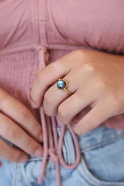 New Labradorite Yuet Ring Rings