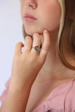 New Labradorite Yuet Ring Rings