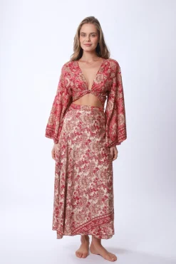 Clearance Long Monday Sunday Wrap Skirt Skirts