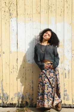 New Long Sunday Monday Wrap Skirt Skirts