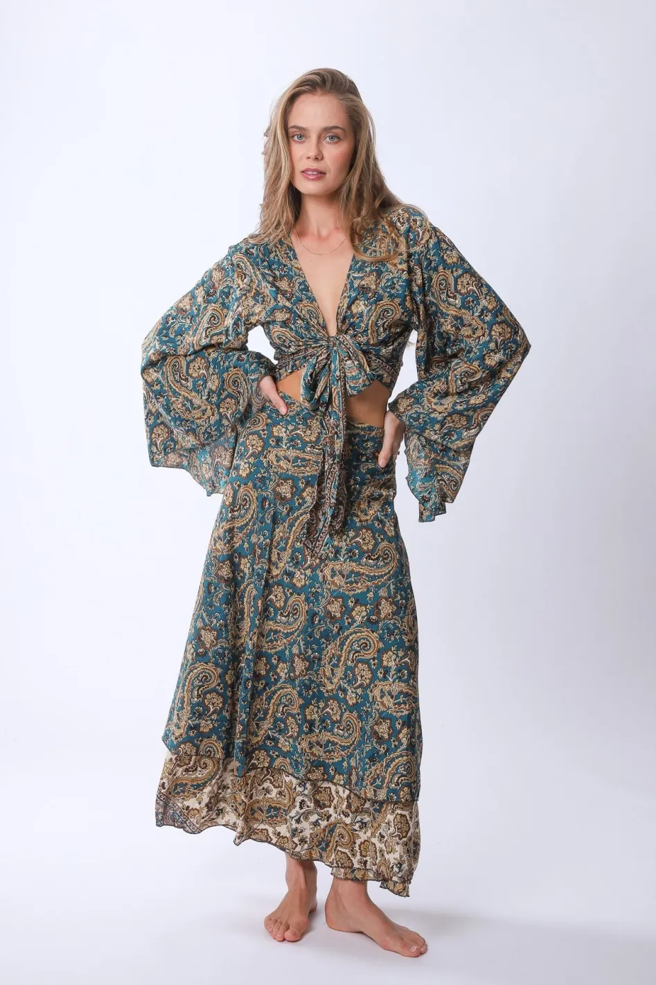 Online Long Sunday Monday Wrap Skirt Skirts
