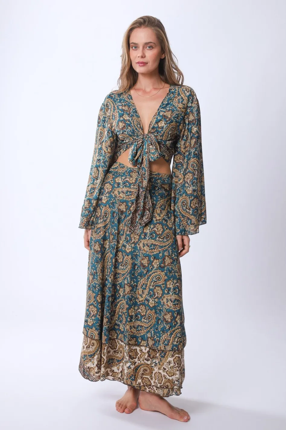 Online Long Sunday Monday Wrap Skirt Skirts