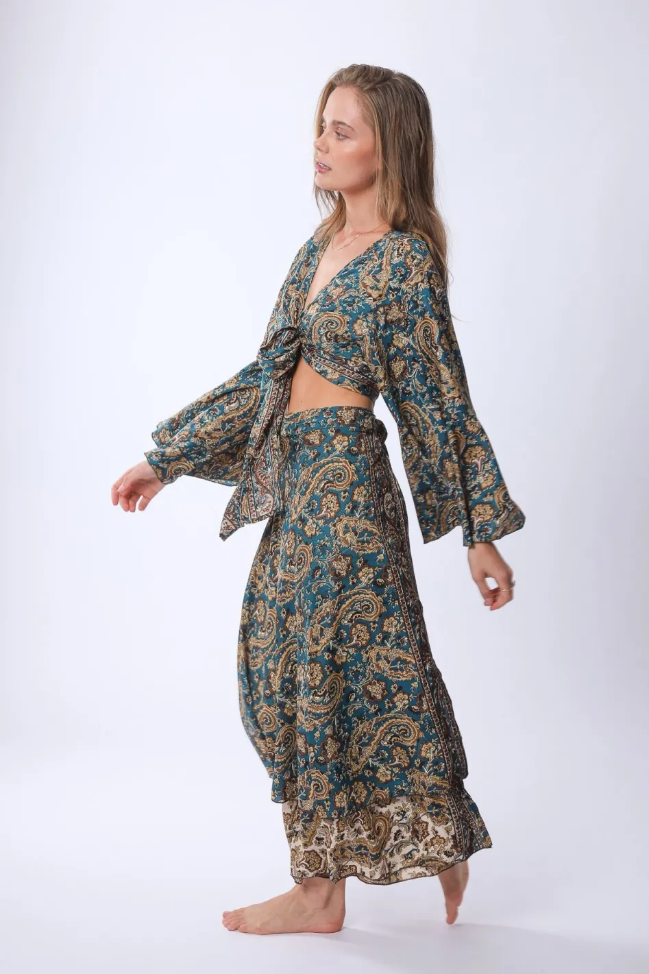 Online Long Sunday Monday Wrap Skirt Skirts