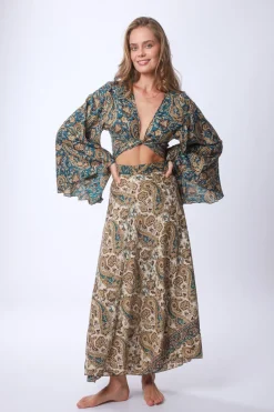 Online Long Sunday Monday Wrap Skirt Skirts
