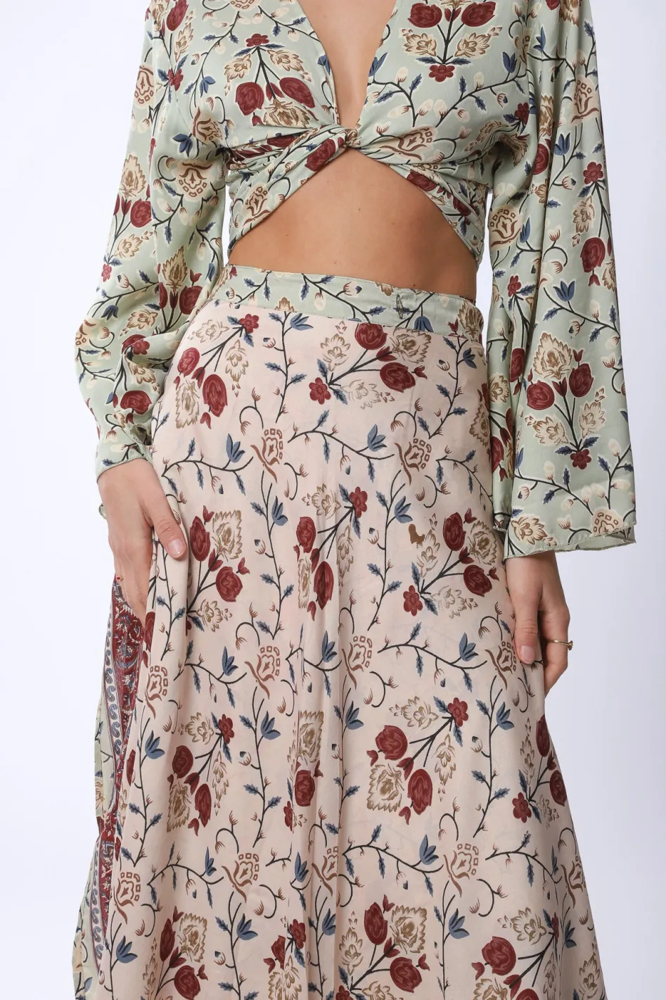 Fashion Midi Sunday Monday Wrap Skirt Skirts