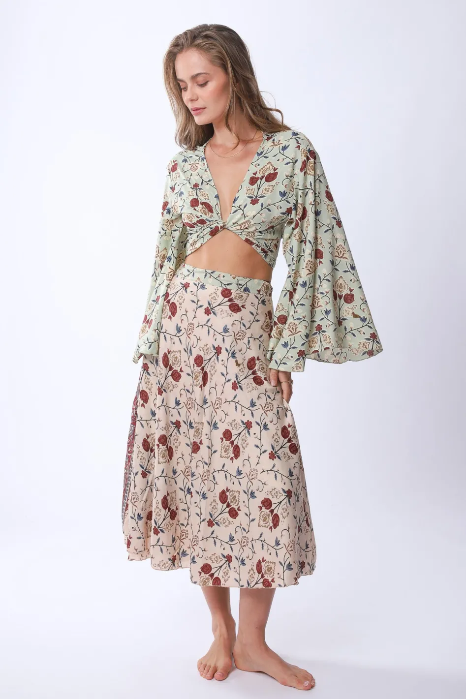 Fashion Midi Sunday Monday Wrap Skirt Skirts