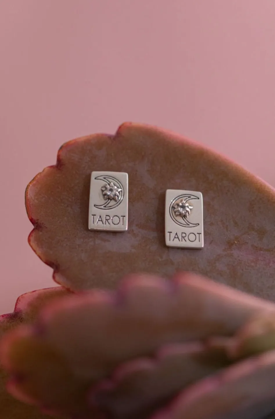 New Moon Tarot Studs Studs And Hoops|Earrings