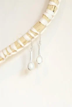 Discount Moonstone Long Bar Drops Earrings