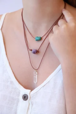 Fashion Mystic Three Stone Necklace Fashion Jewellery