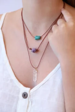 Fashion Mystic Three Stone Necklace Fashion Jewellery