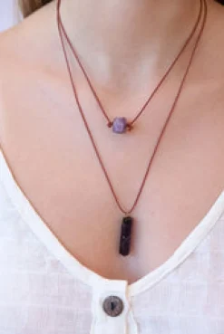 Fashion Mystic Two Stone Necklace Fashion Jewellery