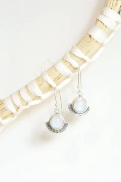 Sale Ornate Rainbow Moonstone Earrings Earrings