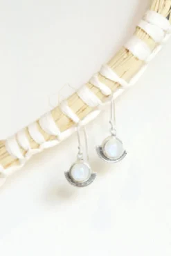 Sale Ornate Rainbow Moonstone Earrings Earrings