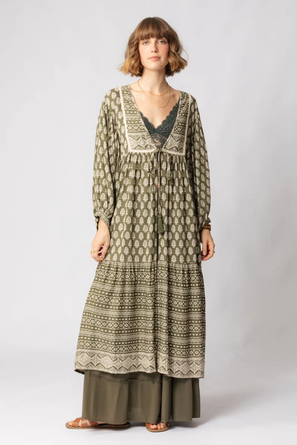Online Patola Duster Free Size|Kimonos & Dusters