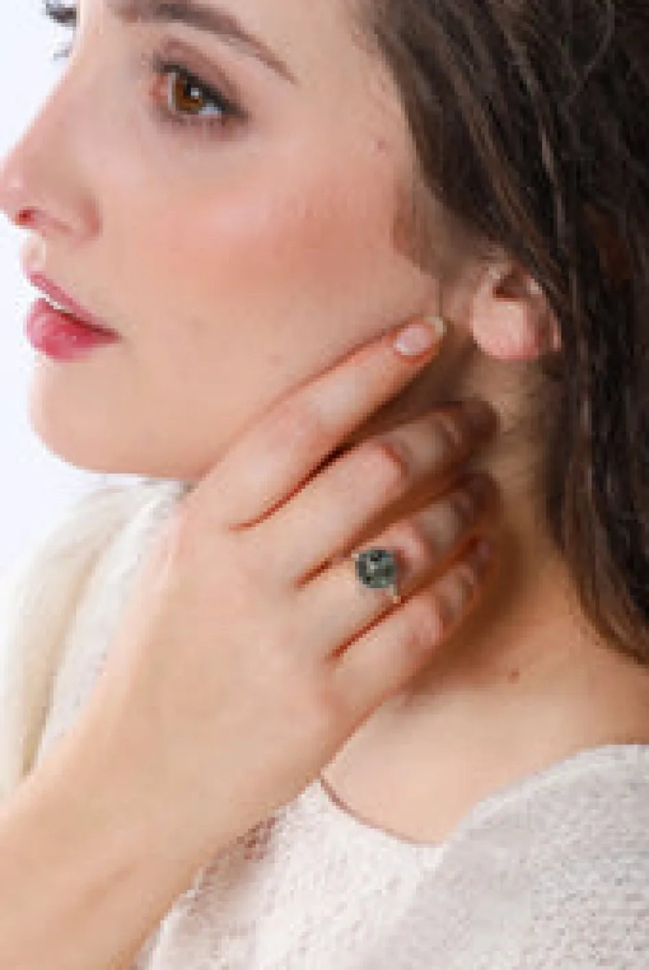 Online Paua Round Yuet Stone Ring Rings