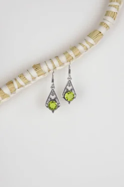 Best Peridot Cedar Triangle Earrings Earrings