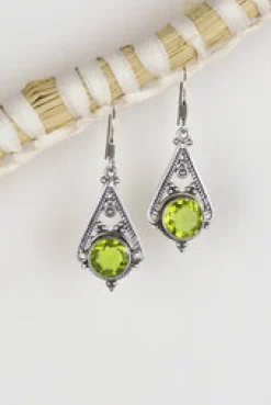 Best Peridot Cedar Triangle Earrings Earrings
