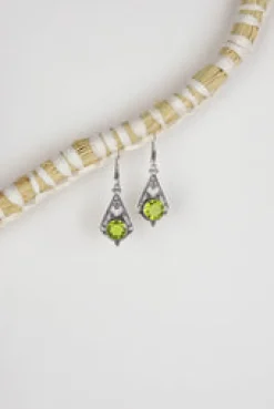 Best Peridot Cedar Triangle Earrings Earrings