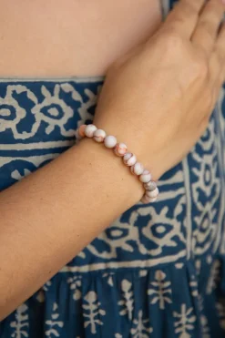 Discount Pink Jasper Beaded Bracelet Bangles & Bracelets|Fashion Jewellery