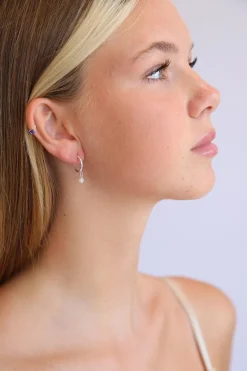 Best Rainbow Moonstone Cadi Hoops Earrings