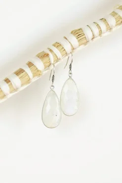 Clearance Rainbow Moonstone Chand Earrings Earrings