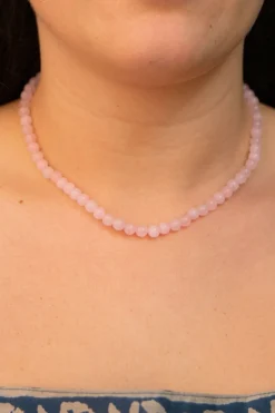 Discount Rose Quartz Beaded Necklace Fashion Jewellery|Necklaces And Pendants