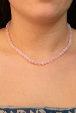 Discount Rose Quartz Beaded Necklace Fashion Jewellery|Necklaces And Pendants