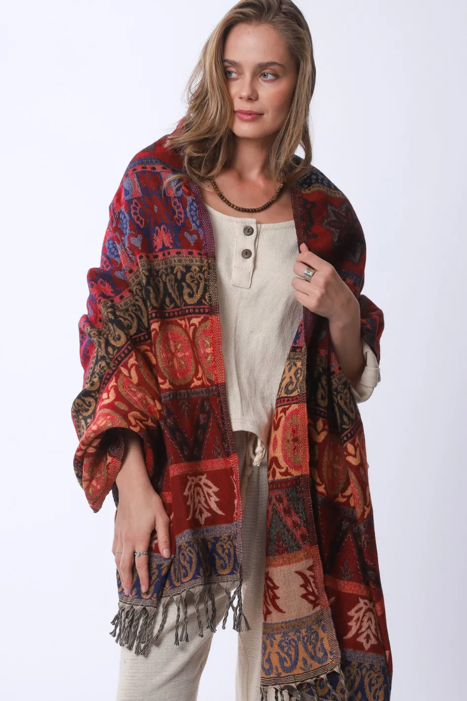 Hot Saphira Shawl Scarves & Shawls