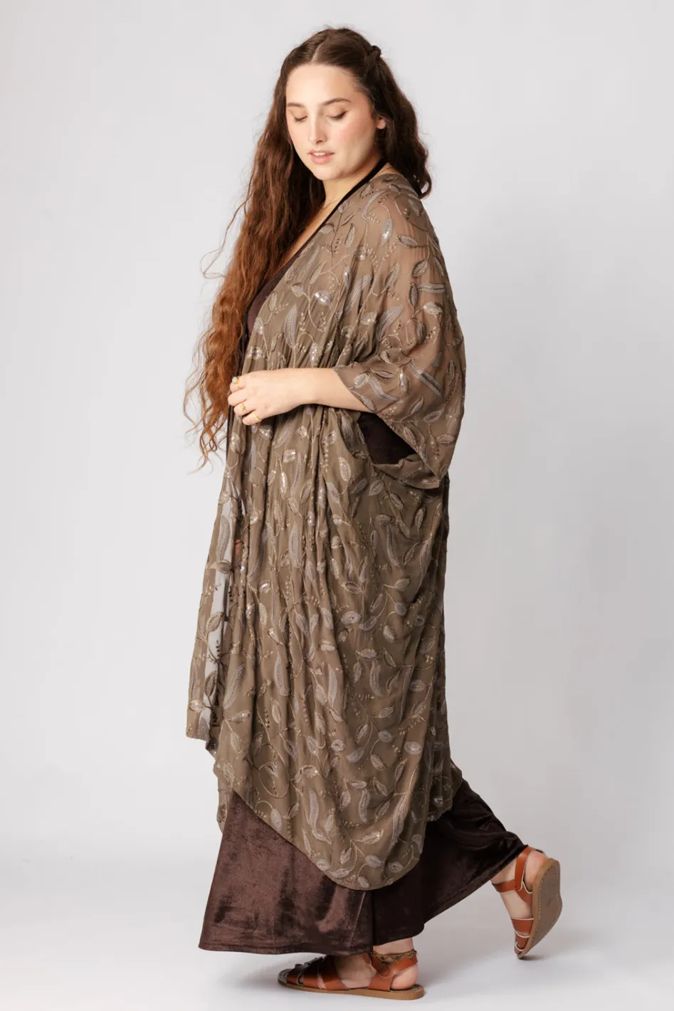 Clearance Shimmer Kimono Free Size|Kimonos & Dusters